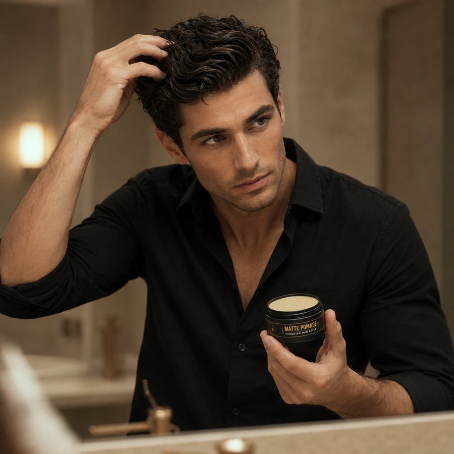 Hair product lifestyle visual