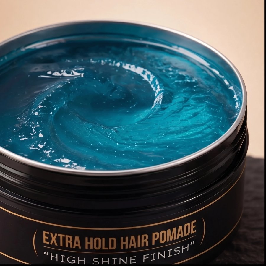 Hair pomade texture detail